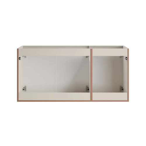 Szafka pod umywalkę 120cm wisząca kaszmirowy mat trzydrzwiowa BELLA CASHMERE 82-120-46-3D, Comad